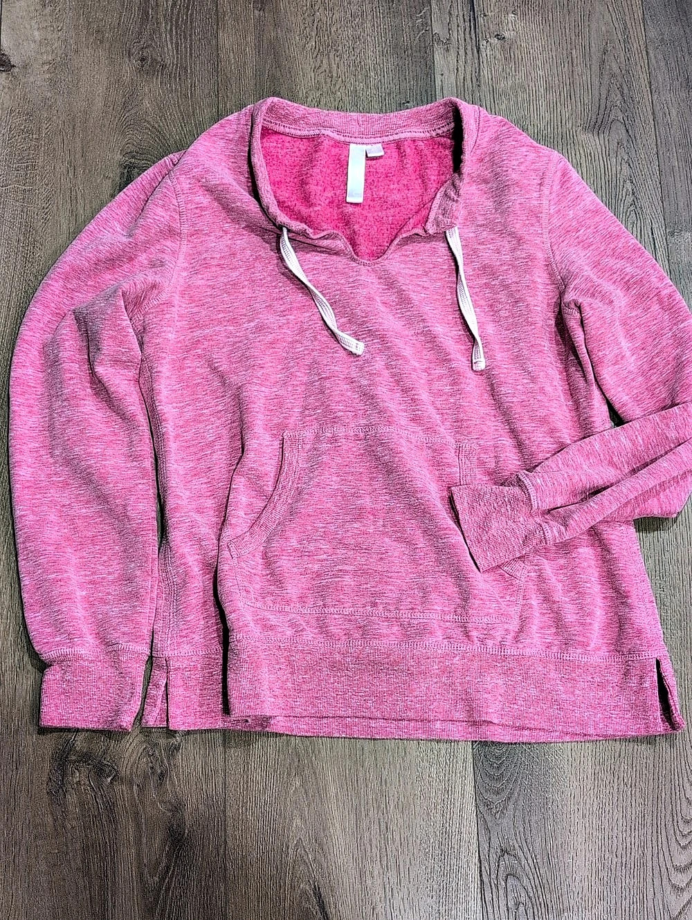 Green Tea Pink Hoodie Size Large